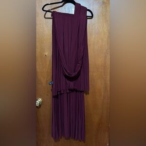 Lulu's Wine Red Wrap Maxi Dress